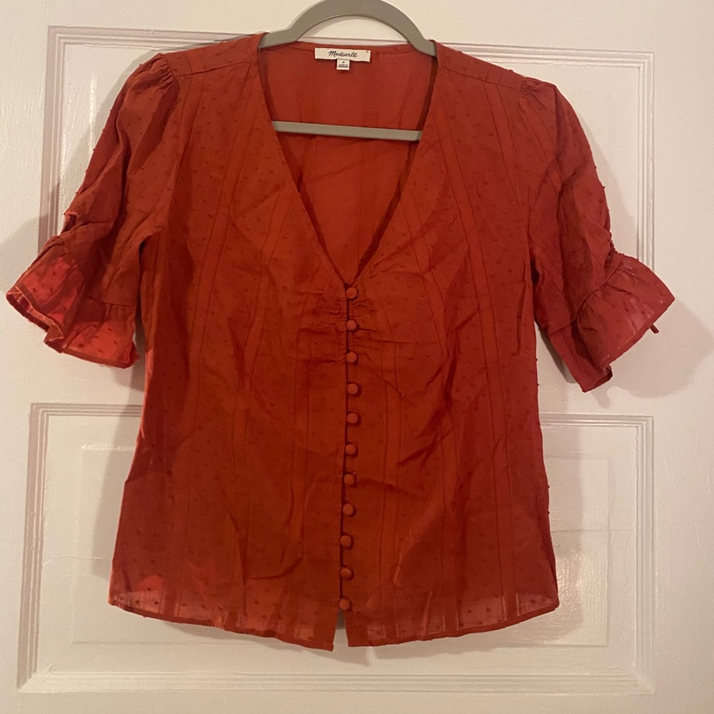 Lightweight Burnt Orange Madewell Top
